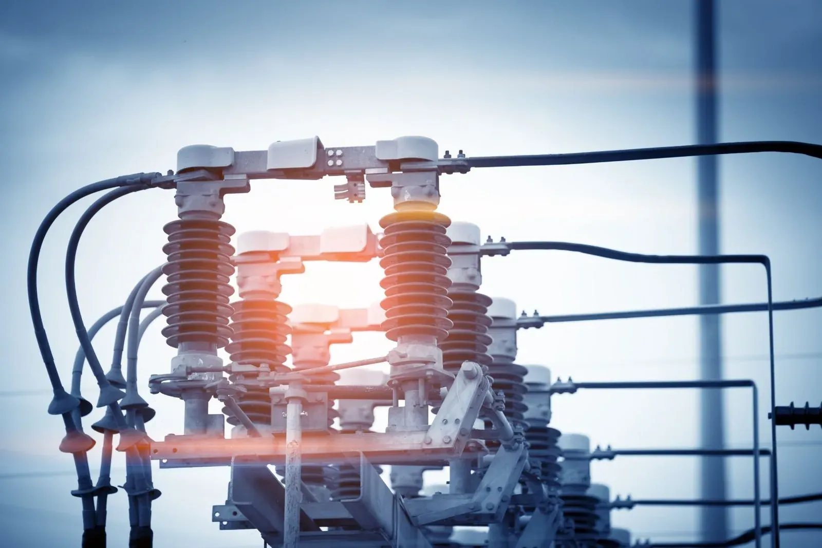 High-voltage equipment in the field