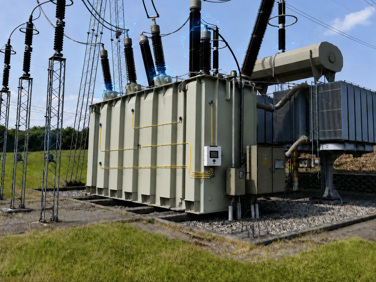 Power transformer with optical MEMS monitoring system
